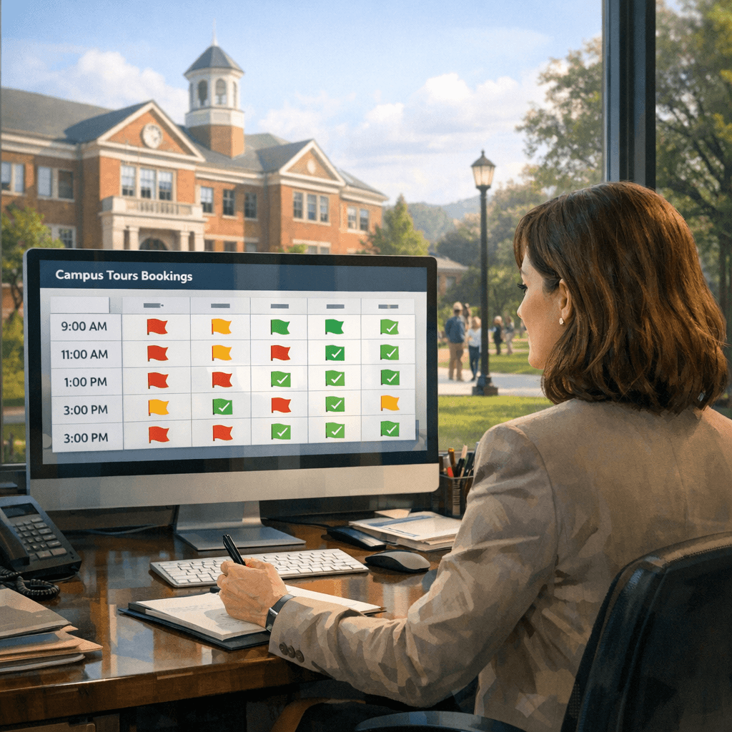 AI Campus Tour No-Show Prediction and Recovery for Private Schools